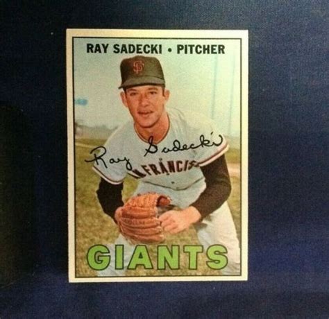 Topps Ray Sadecki Giants Ex Mt Baseball Estate Find Free