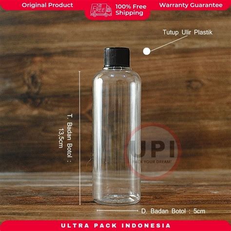 Jual Botol Pet Br Ml Clear Tutup Plastik Ulir Putih Botol Tutup