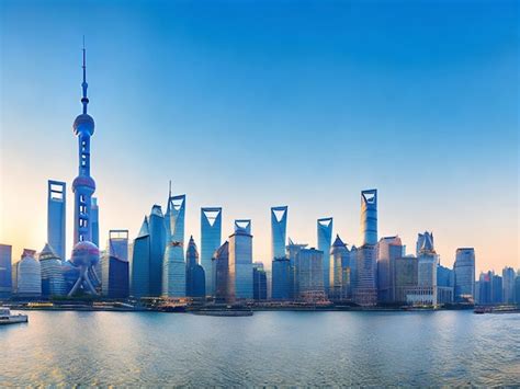 Premium AI Image Shanghai City Skyline Panoramic View Of Shanghai