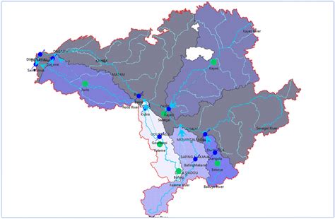 Schematization of the Senegal River basin pin WEAP | Download ...