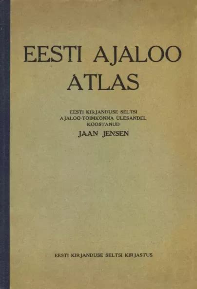 Eesti Ajaloo Atlas Uued Ja Kasutatud Raamatud Raamatukoi