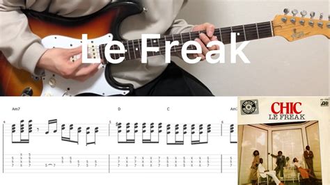 CHIC Le Freak Guitar Cover With Tabs Chords YouTube