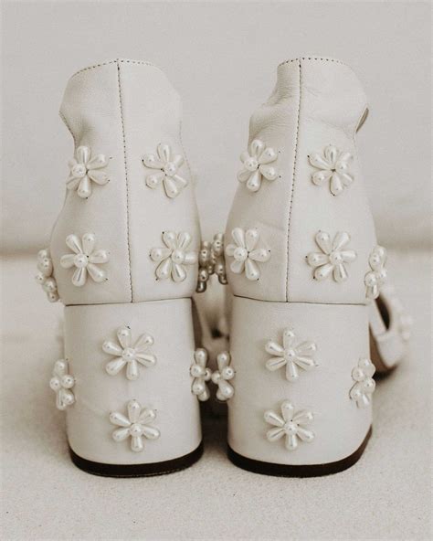 MELODY - LOW HEEL IVORY PEARL BRIDAL SHOES | Wedding shoes, Bridal