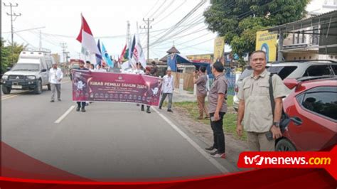 Bendera Kirab Pemilu Tiba Di Ogan Ilir Kpu Fokus Sosialisasi