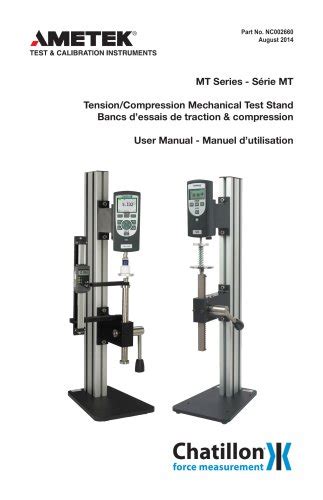 Dfs Series Digital Force Gauge Ametek Test Pdf Catalogs