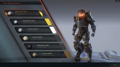 Anthem Javelin Customization Guide How To Customize Javelin Appearance