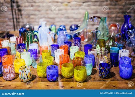 Murano Glass Handmade Glassware At Workshop In Murano Italy Stock Image Image Of Factory