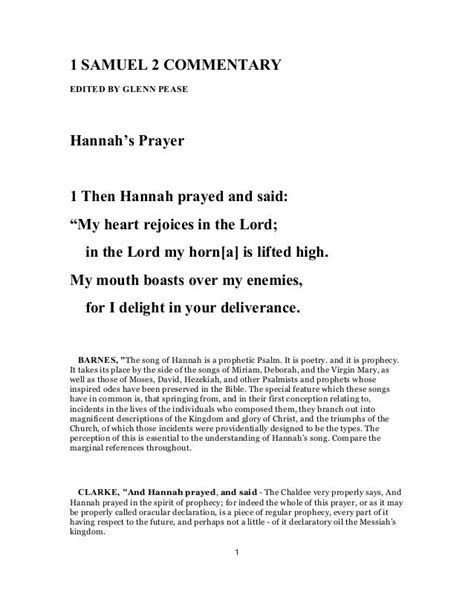 1 samuel 2 commentary