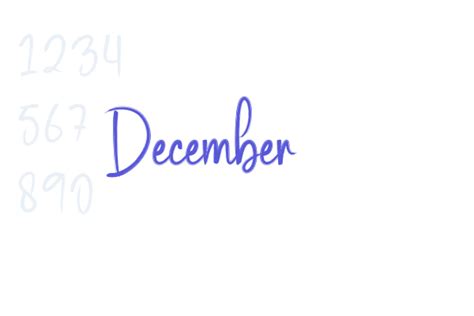 December - Font Free Download