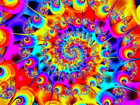 ♻optical Illusions♻ Fractal Art Fractal Patterns Rainbow Wallpaper