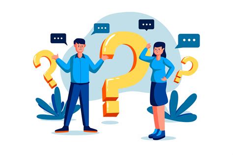people  questions illustration  flat style premium vector