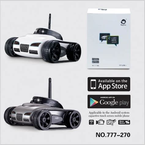 Wifi Realtime Camera Tank Mini Rc Tank 03mp Wi Fi Camera I Spy Tank