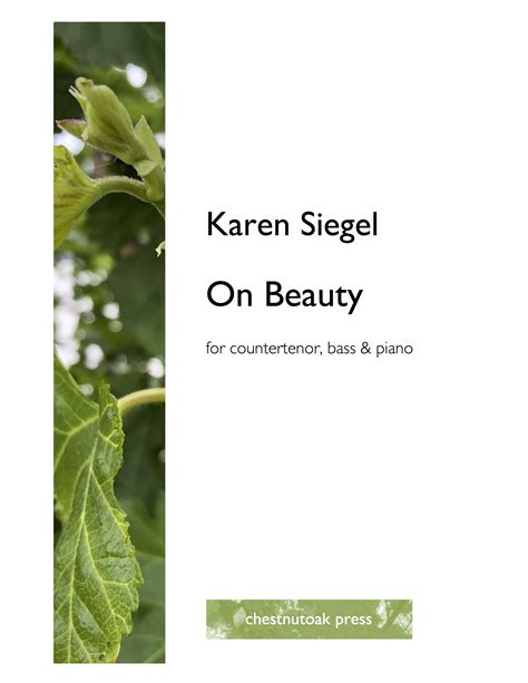 On Beauty Karen Siegel