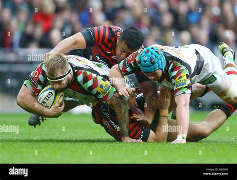 Harlequins joe marler in action aviva premiership match wembley stadium ...