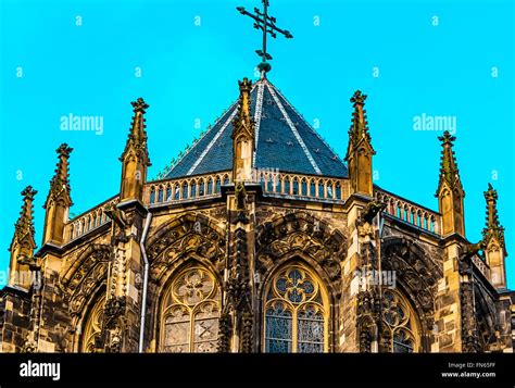 The Aachen Cathedral, also High Aachen Cathedral, Germany Stock Photo ...