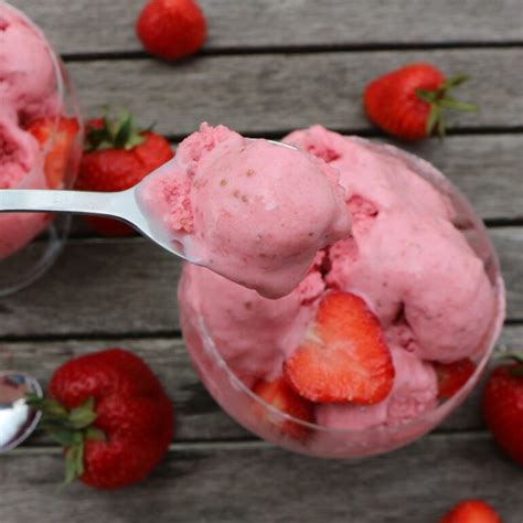 Erdbeer Joghurt Eis Zutaten Rezept Ohne Sahne Und Ei