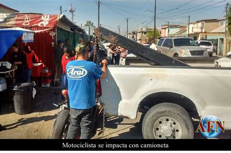 Motociclista Se Impacta Con Camioneta