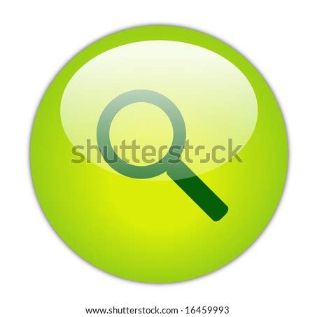 Glassy Green Search Icon Button Stock Photo 16459993 : Shutterstock