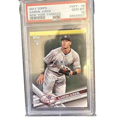 Aaron Judge Topps Team Nyy Psa Gem Mint Yankees Rc Ebay