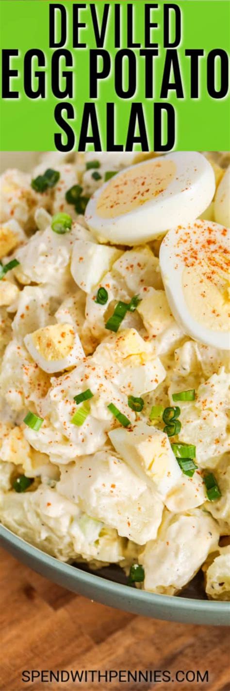 Deviled Egg Potato Salad Creamy Chunky Spend With Pennies