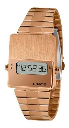 Reloj Pulsera Lince Digital SDR4634L BXRX De Cuerpo Color Rose Gold