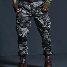 Masculina Corredores Táticos Militares Camuflagem Calças Cargas Moda