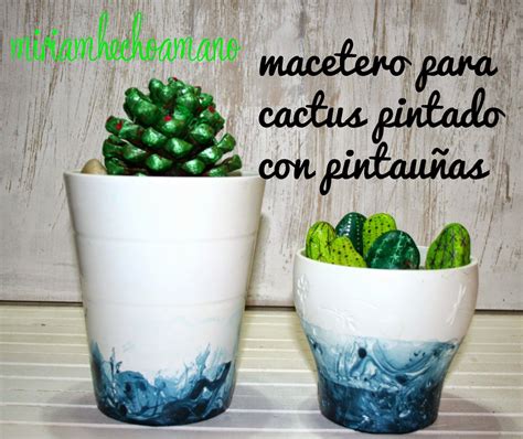 Miriam Hecho A Mano DIY MACETA DECORADA PARA CACTUS RETO PINTEREST