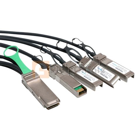 2M 6 6ft Passive Copper AWG30 40GBASE QSFP To 4 SFP Breakout Direct