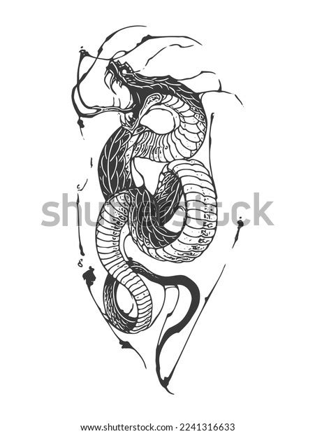 Vector Snake Python Venom Tshirt Design Stock Vector (Royalty Free ...