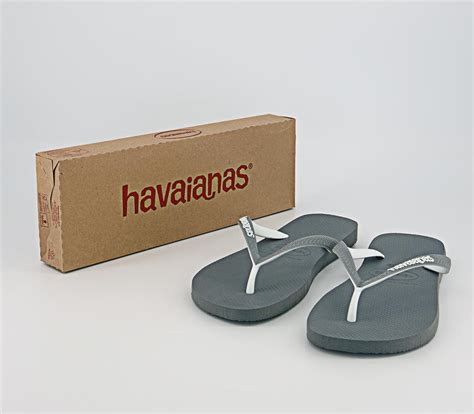 Havaianas Top Mix Flip Flops Steel Grey Mens Sandals