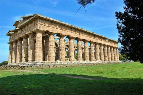 Paestum The Temple Of Neptune Or Poseidon Mid Th Century Bc