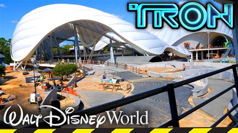 LATEST TRON COASTER CONSTRUCTION At Disney S Magic Kingdom Disney