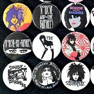 Siouxsie The Banshees S New Wave Goth Music Pinback Button Size