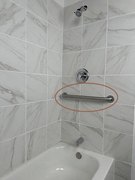 Shower Grab Bar Placement Guide - GrabBars.com | Shower grab bar, Grab bars, Shower tub combination