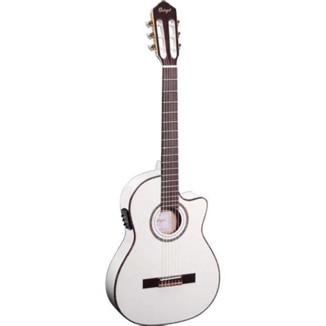 Ortega Rce Wh Klassikgitarre Mit Tonabnehmer Und Cutaway Thinline Kaufen