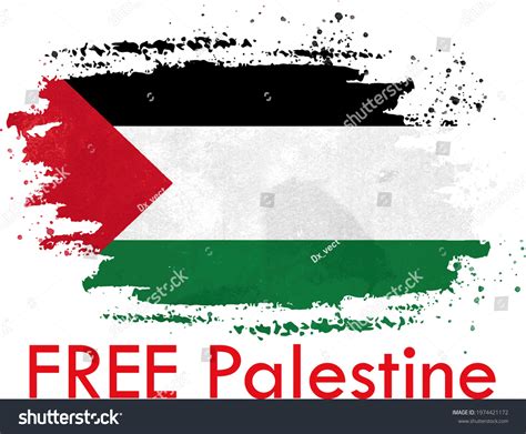 Free Palestine Tshirt Design Vector Stock Vector Royalty Free