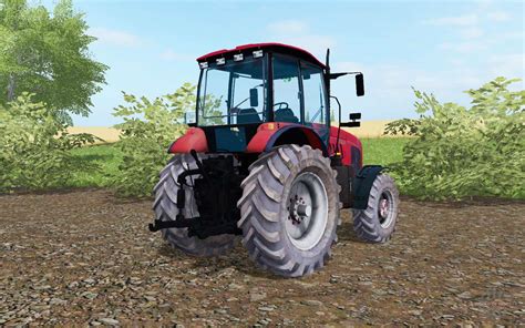 MTZ Belarus 2022 3 leuchtend rote Farbe für Farming Simulator 2017