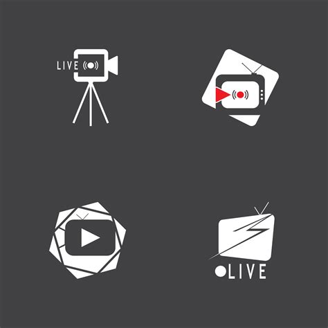 Live TV streaming logo vector template illustration 34200896 Vector Art