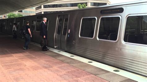 Wmata Series Train On Red Line At Silver Spring Youtube