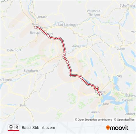 Ir Route Schedules Stops Maps Basel SbbLuzern Updated