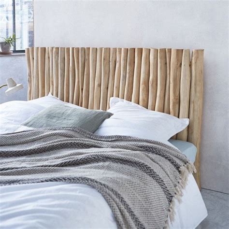 Tête De Lit En Teck Massif 180 Cm River Driftwood Headboard