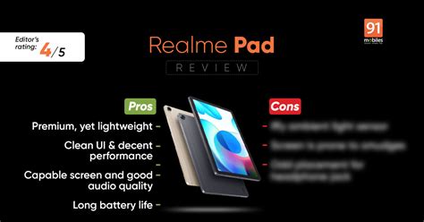 Realme Pad Review With Pros And Cons