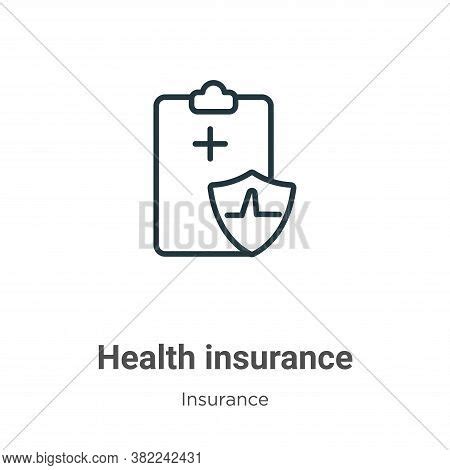 Health Insurance Icon Vector & Photo (Free Trial) | Bigstock