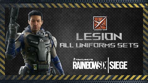 Lesion All Uniforms Sets Including Elite And Dev Skin Rainbow Six