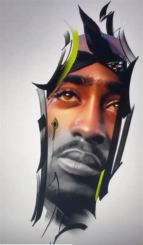 2pac tattoo design | Renkli dövmeler, Yüzler, Portre