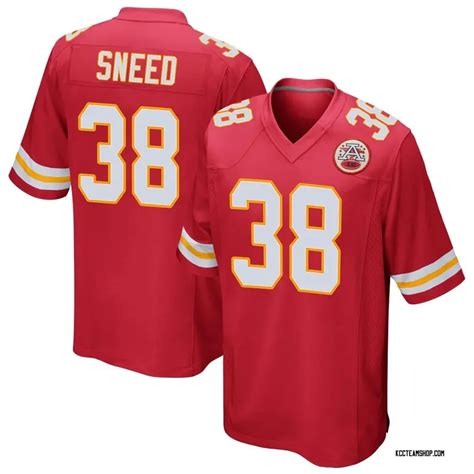 Youth L'Jarius Sneed Kansas City Chiefs Team Color Jersey - Red Game