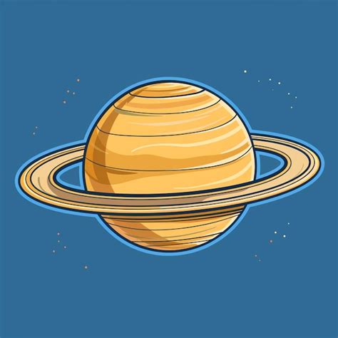 Ilustraci N Del Planeta Saturno Icono Gr Ficos De Dibujos Animados