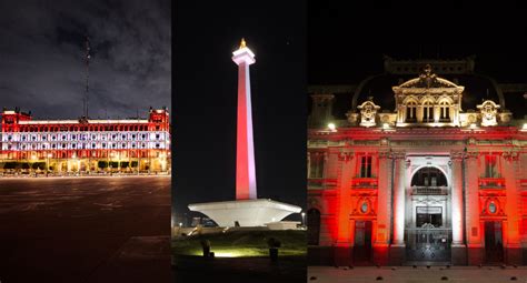 Monumentos De Distintas Ciudades Del Mundo Se Iluminaron Por Per