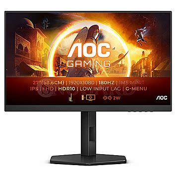 68 6cm 27Zoll AOC Gaming 27G4X IPS 180Hz Pivot G Sync Bei SNOGARD De