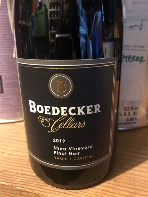 Boedecker Cellars Pinot Noir Shea Vineyard Usa Oregon